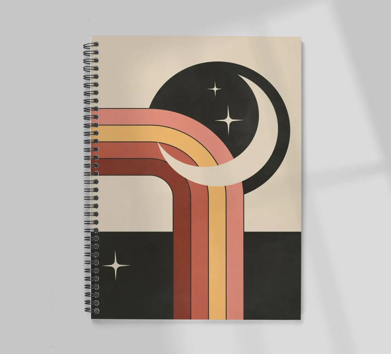 Geometric Abstraction 60 spiral notebook by Gaite