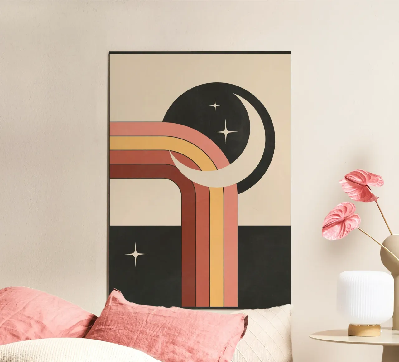 Astrazione geometrica 60 poster con telaio in plastica da Gaite