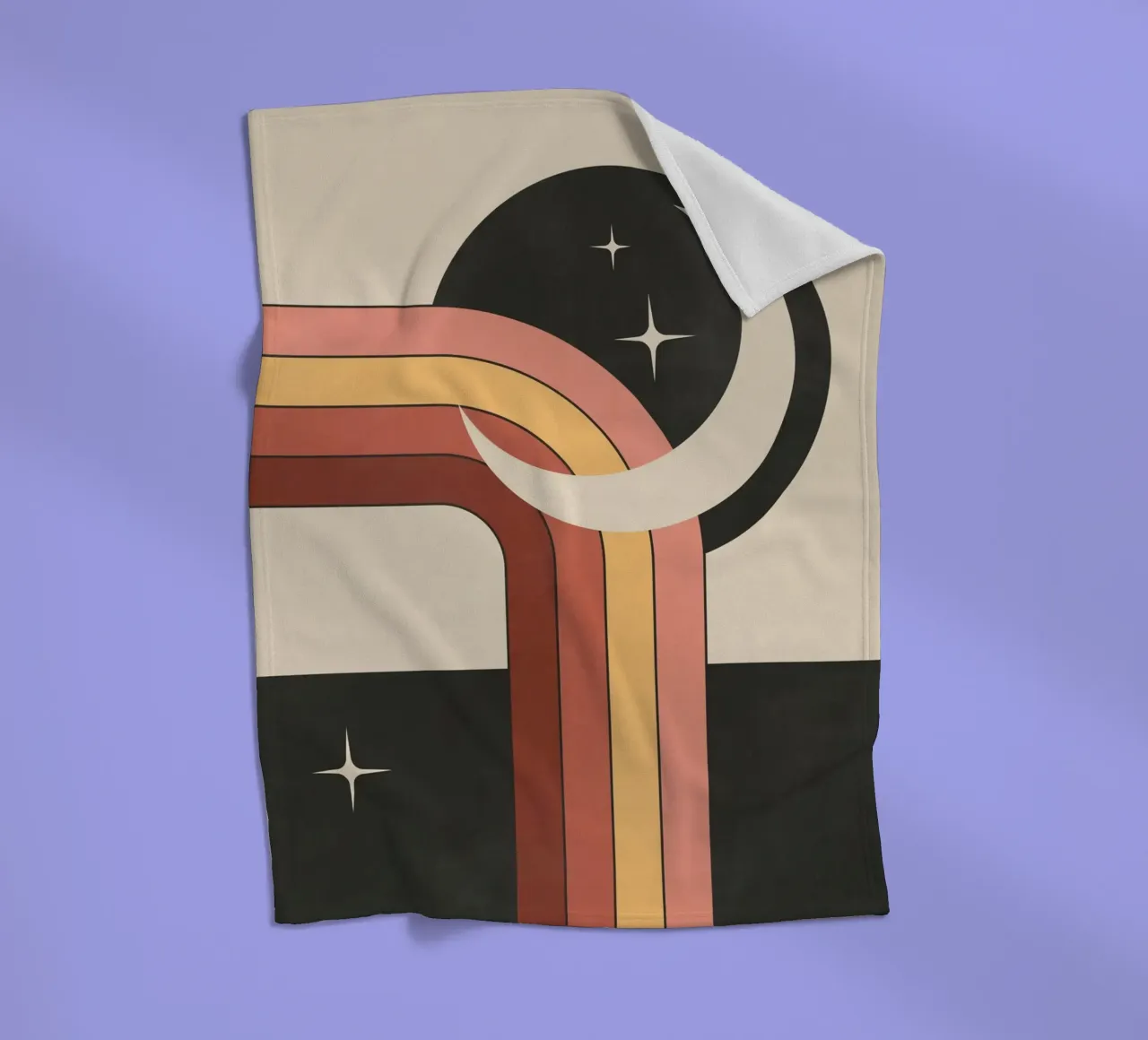 Abstraction géométrique 60 plaid polaire de Gaite
