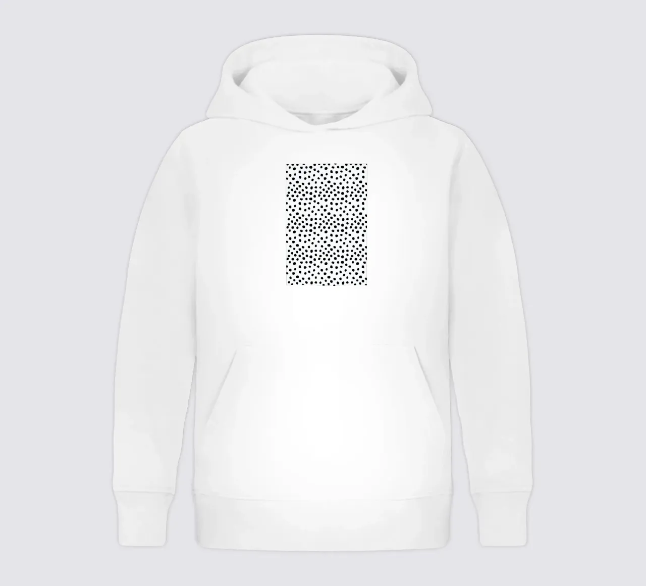 Dots Black And White Kinder Hoodie von Charlotte Winter