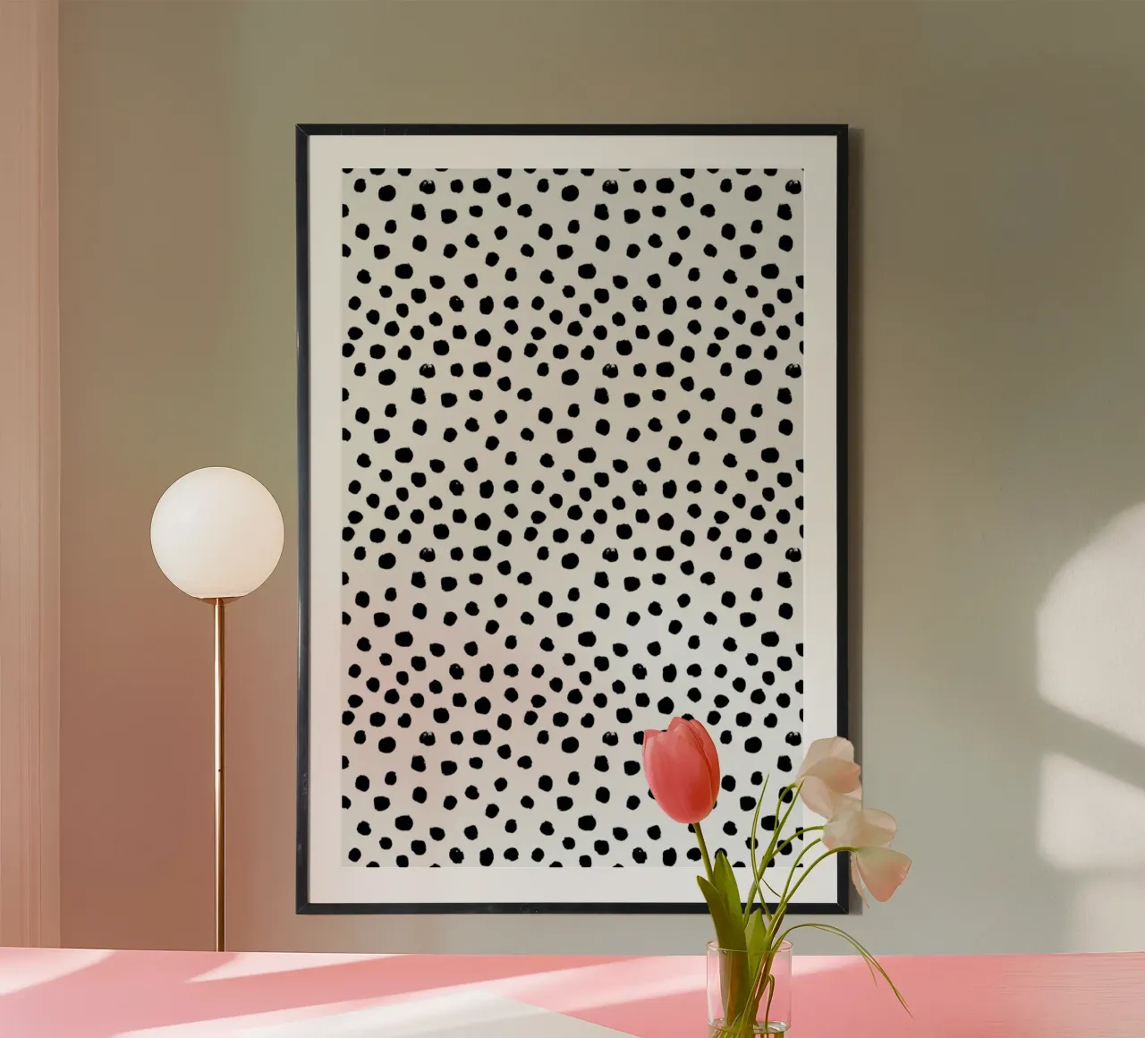 Dots Black And White hahnemühle by Charlotte Winter