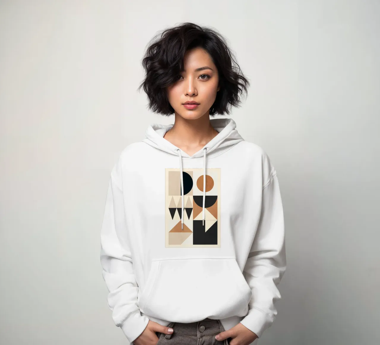 Forme geometriche 252 felpa con cappuccio da Gaite