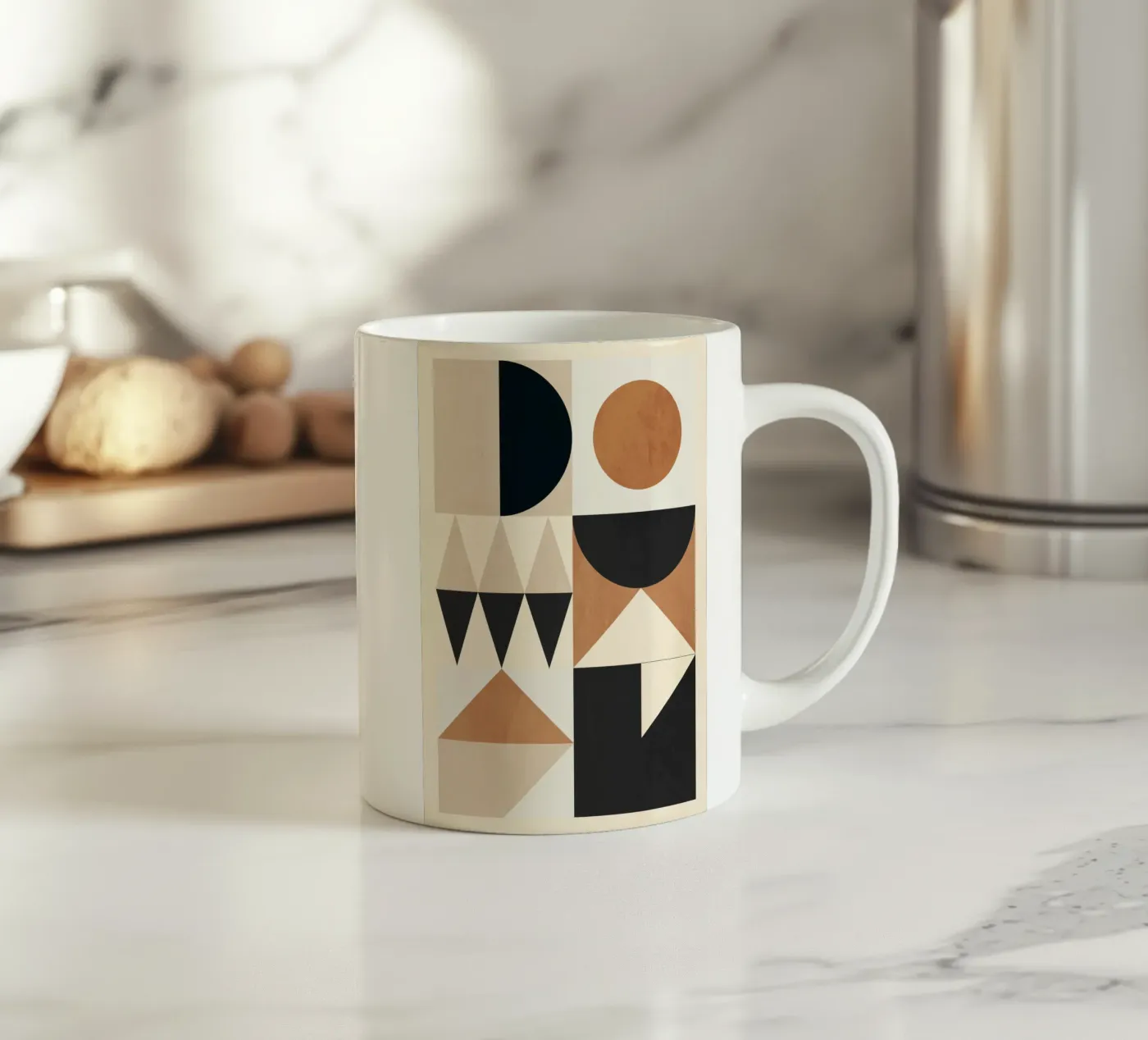 Geometric Shapes 252 ceramic mug by Gaite