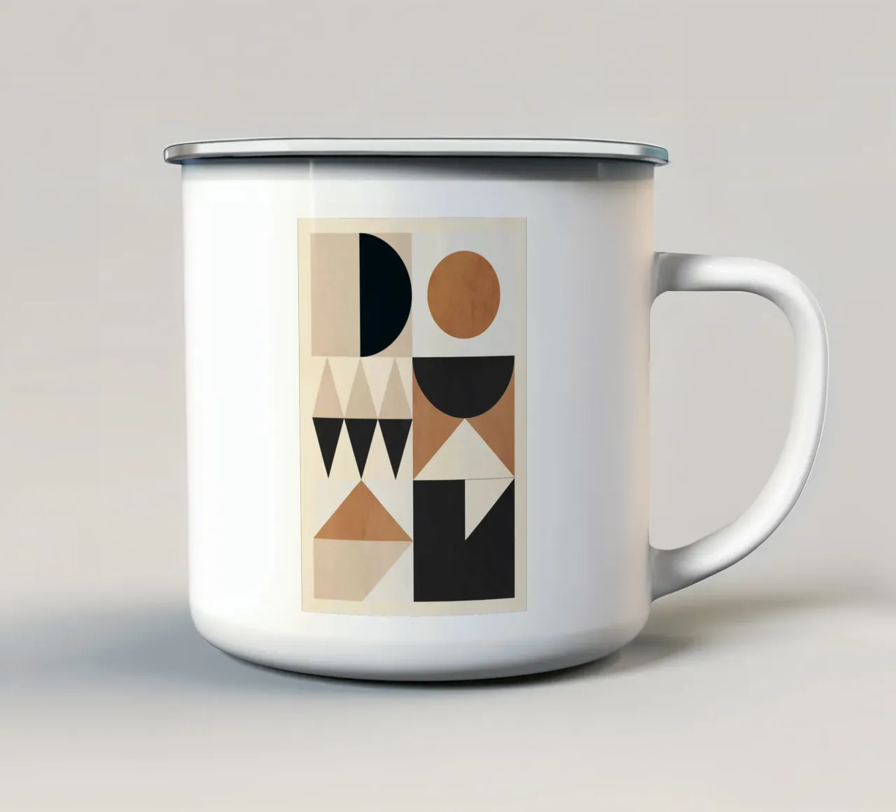 Forme geometriche 252 tazza in smalto da Gaite
