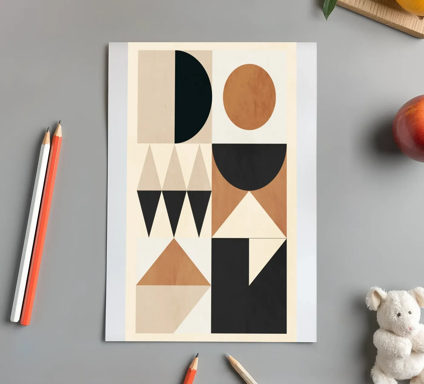 Geometric Shapes 252 sticker sheet by Gaite