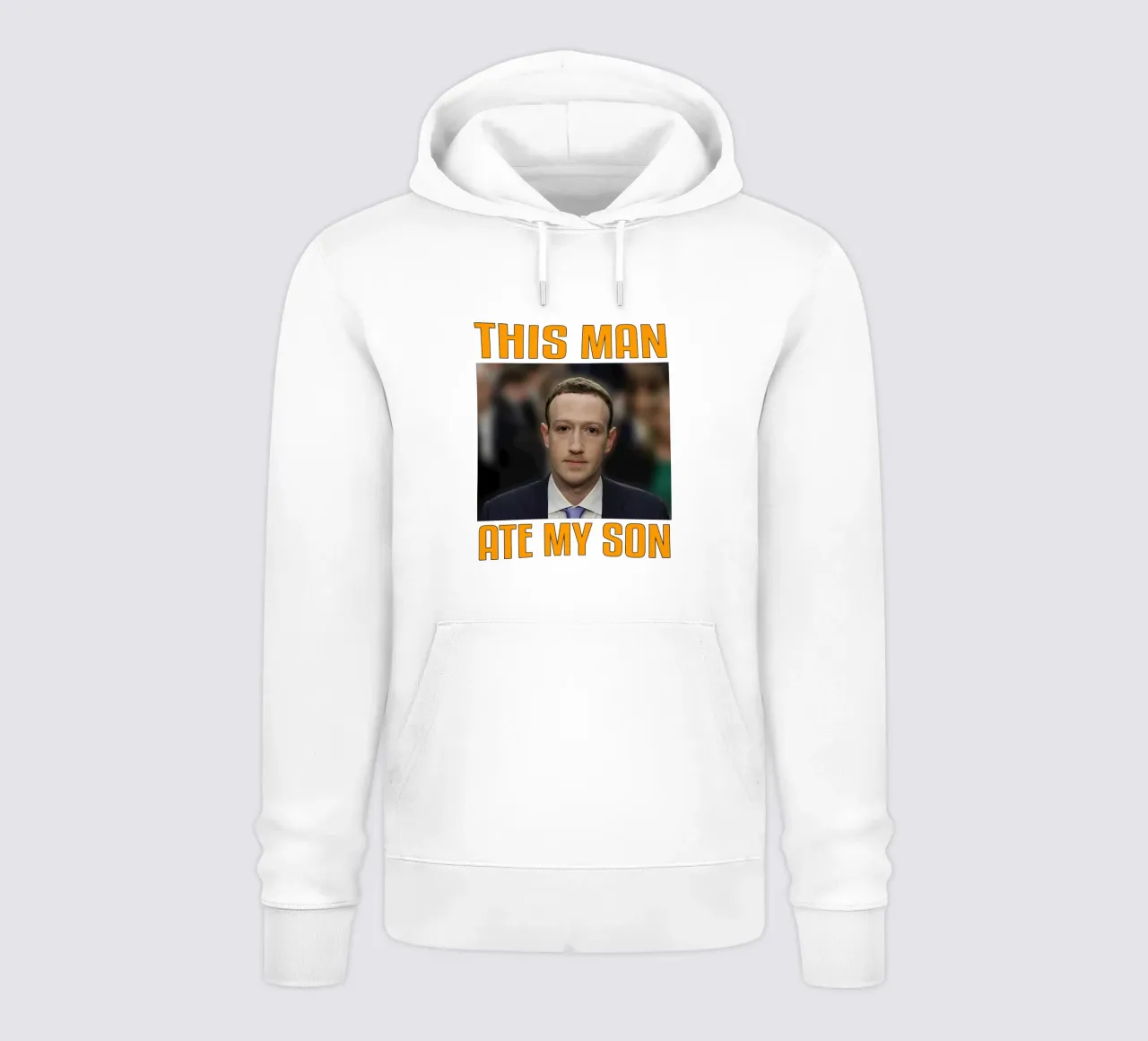 Este hombre se comió a mi hijo Funny Meme Design sudadera con capucha de theganduls