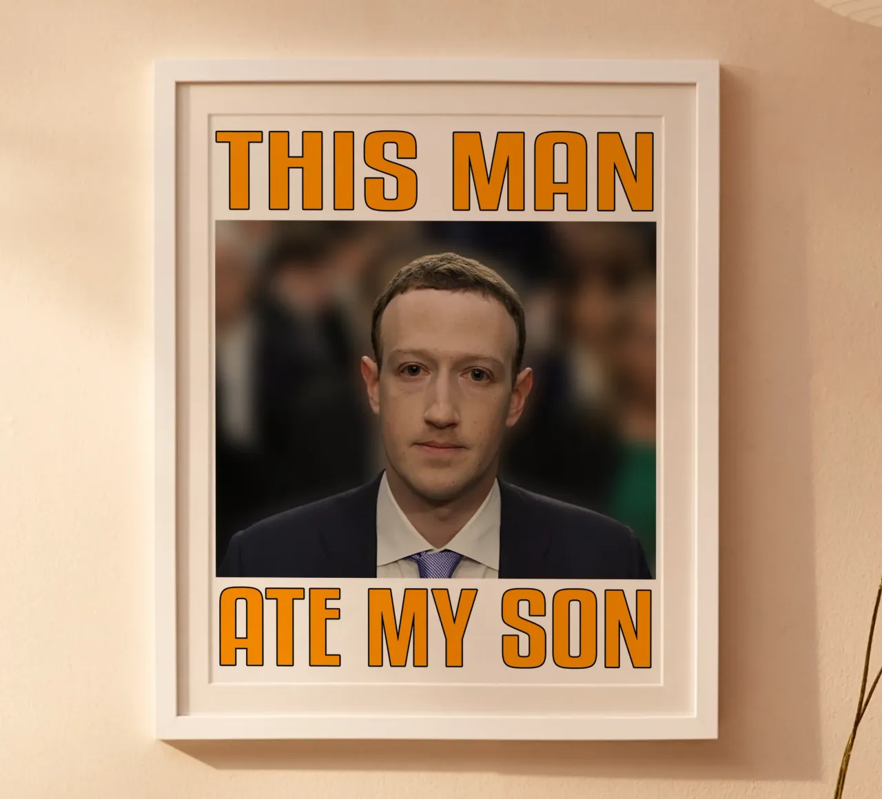 Este hombre se comió a mi hijo Funny Meme Design hahnemühle de theganduls
