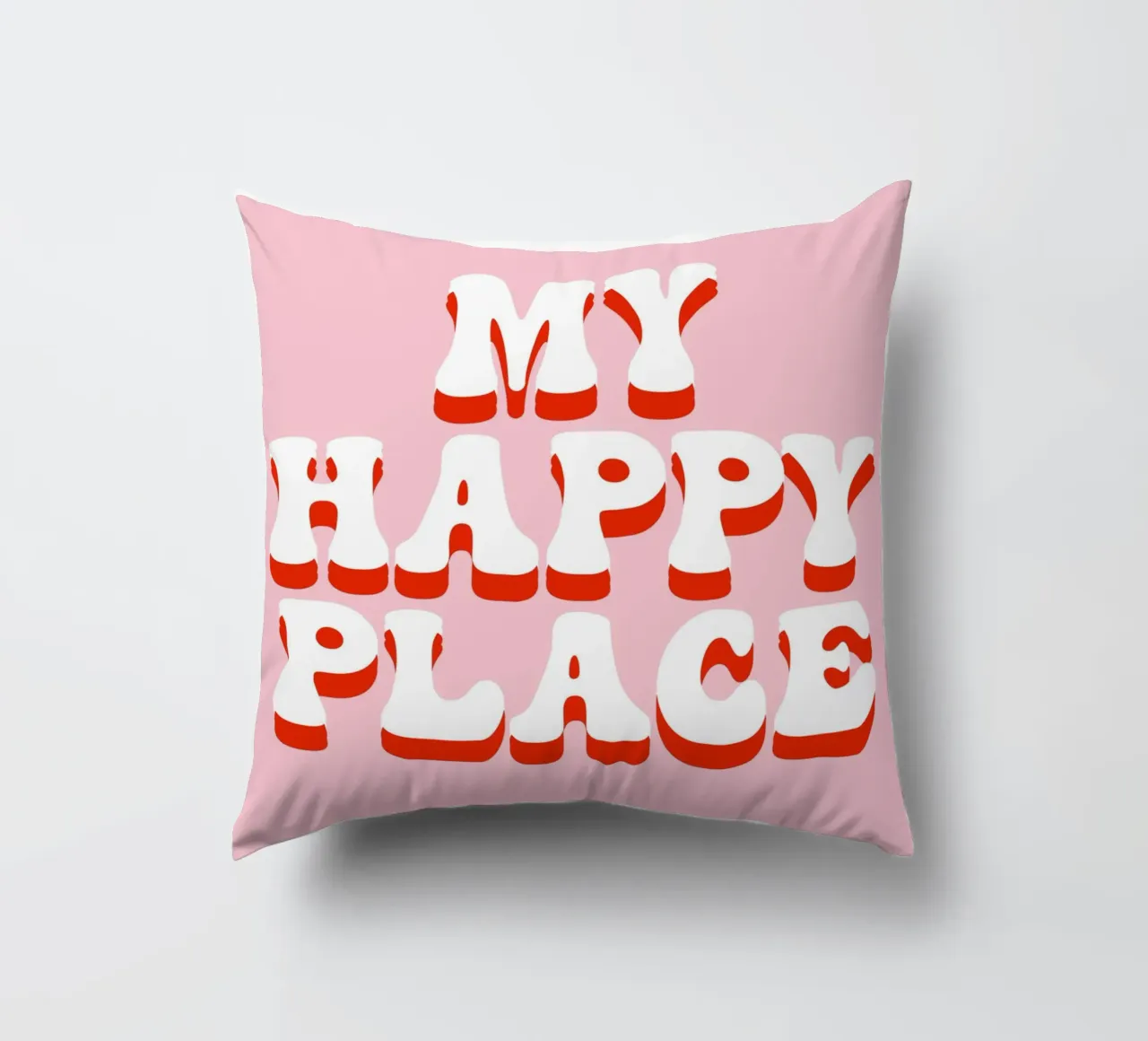 My happy place cuscino da BAINAI QUOTES