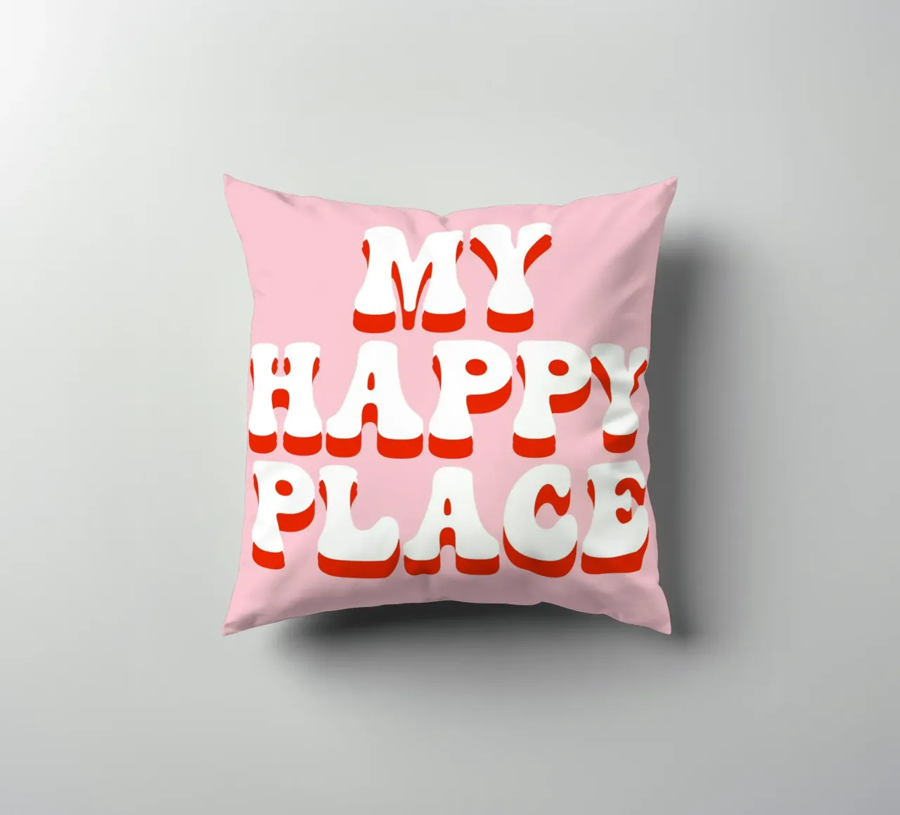 My happy place cuscino da BAINAI QUOTES