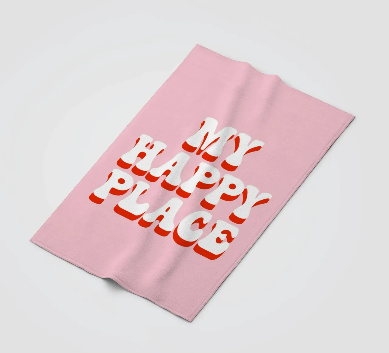 My happy place coperta in pile da BAINAI QUOTES