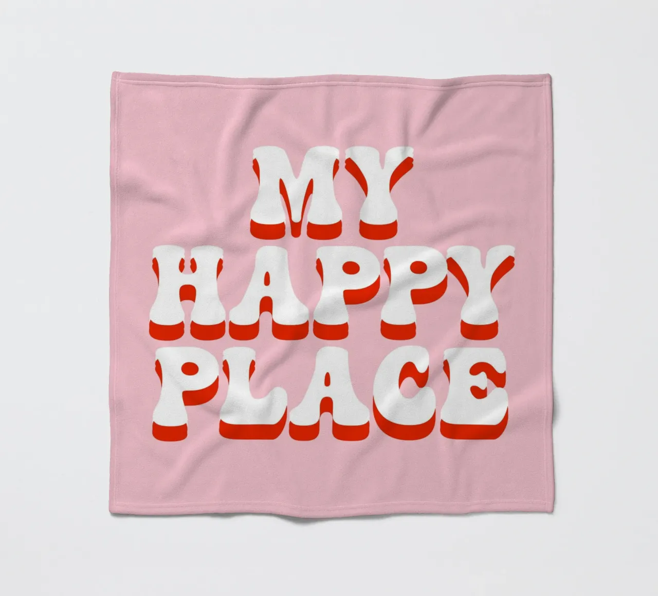My happy place coperta in pile da BAINAI QUOTES