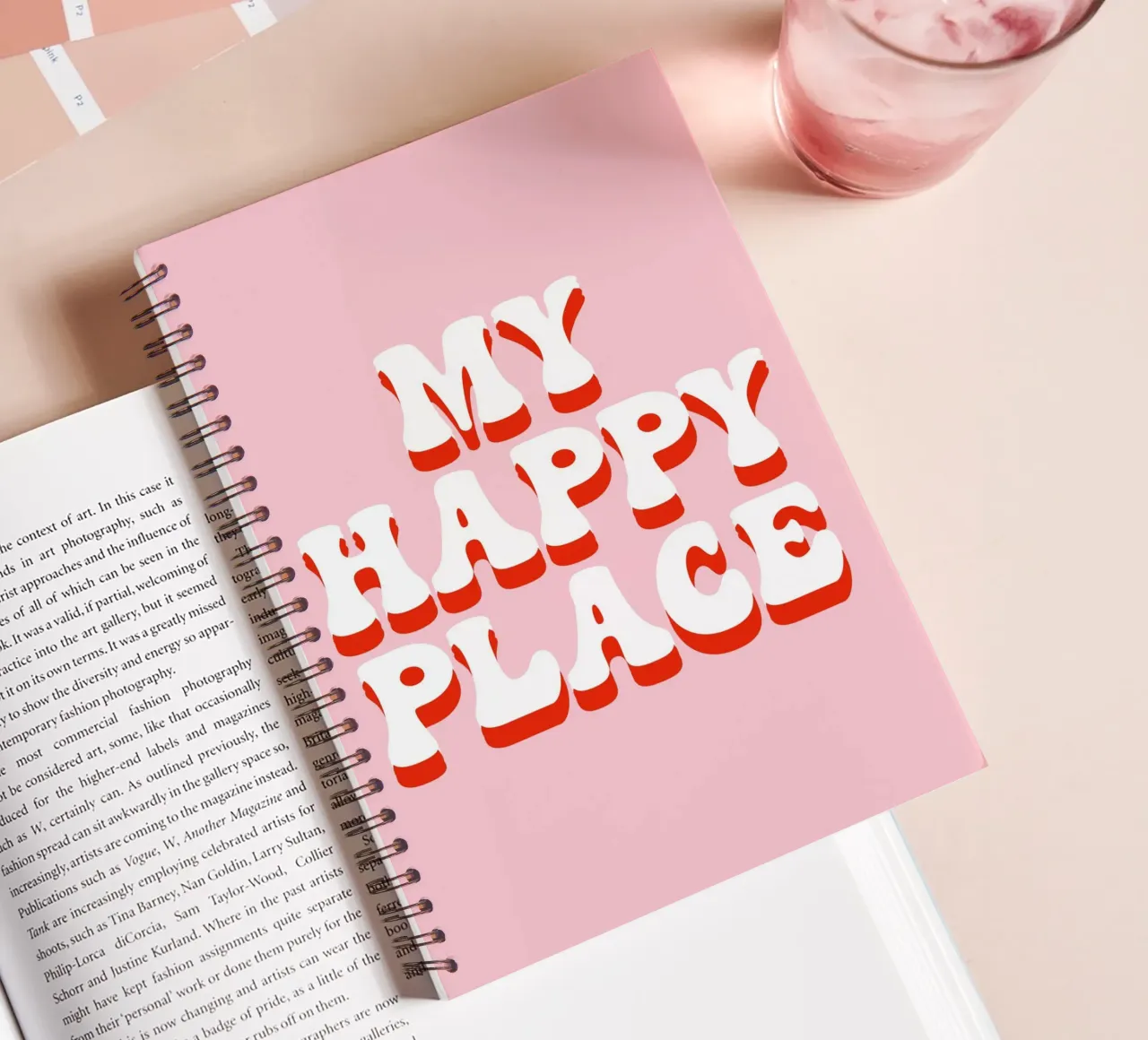 My happy place spiral notebook by BAINAI QUOTES