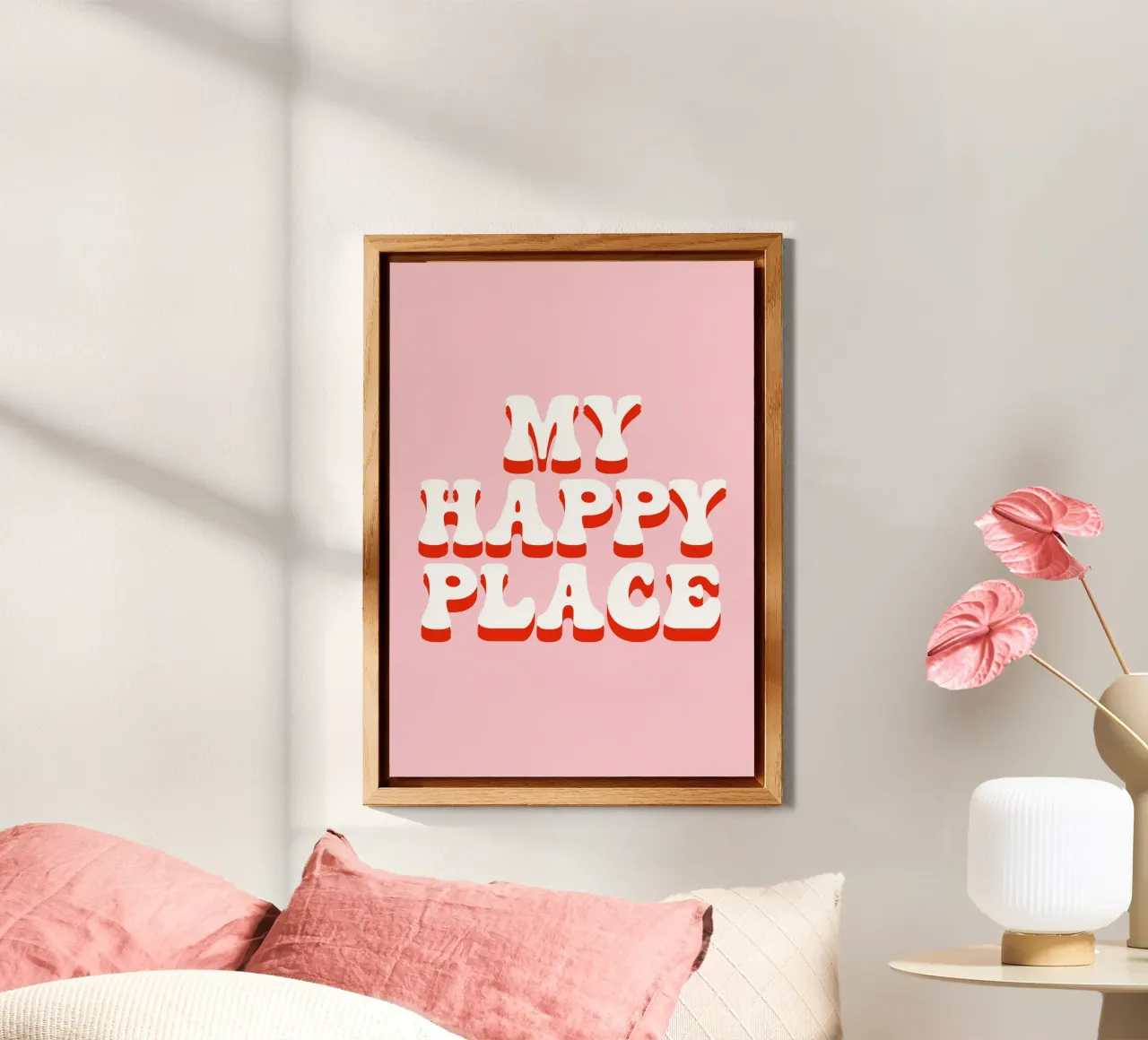 My happy place alluminio dibond da BAINAI QUOTES