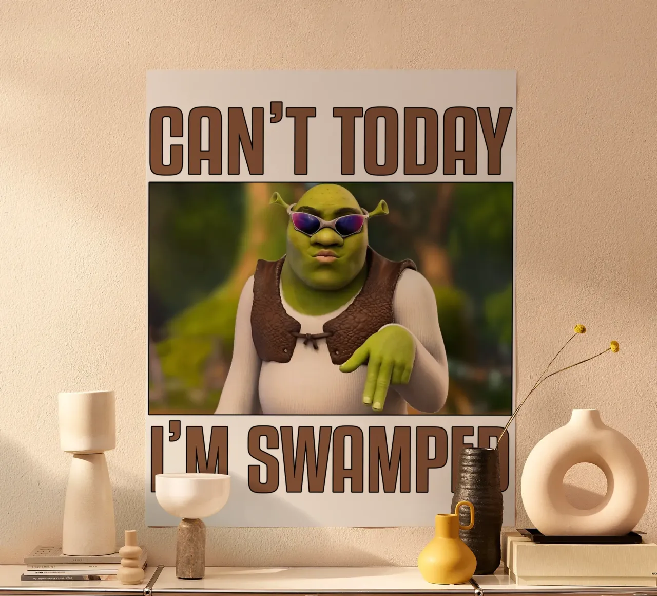 Oggi non posso, sono sommerso di lavoro poster da theganduls