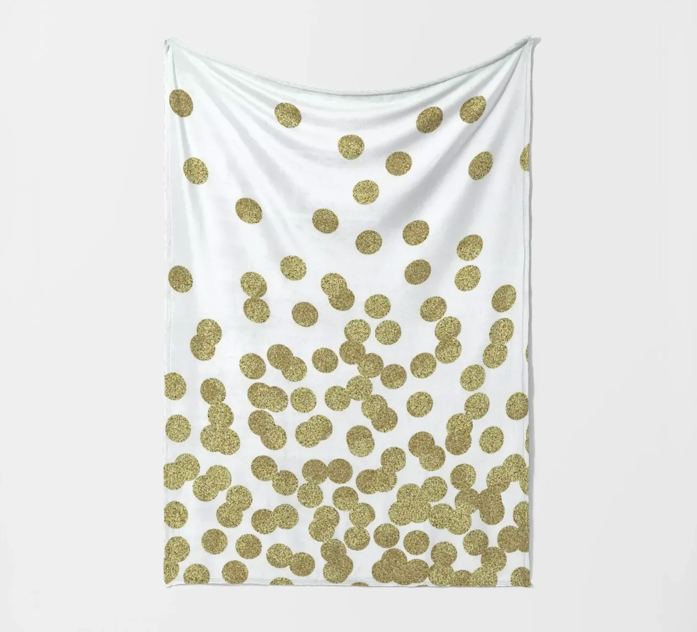 Gold Glitter Fleecedecke von Charlotte Winter