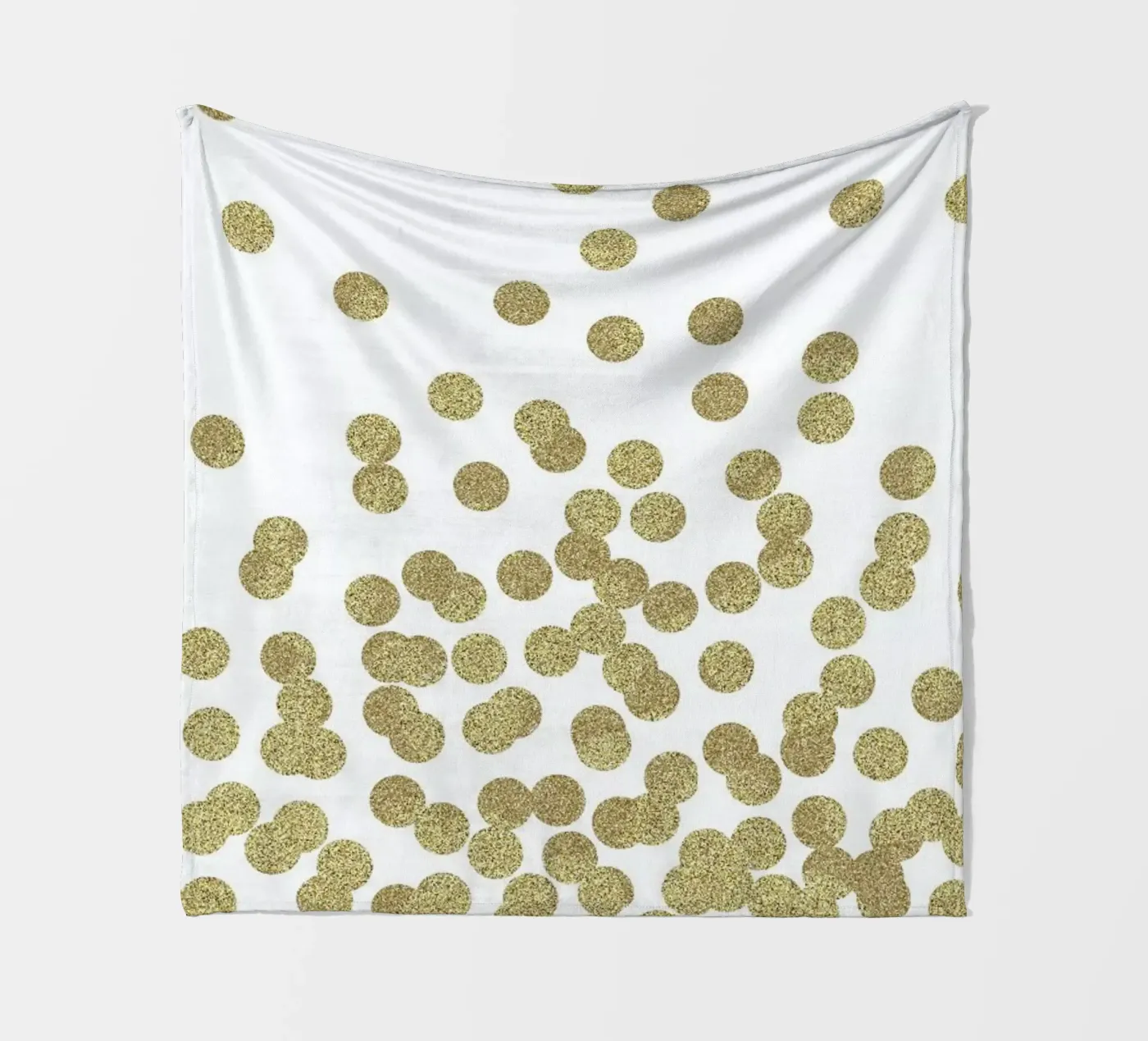 Gold Glitter Fleecedecke von Charlotte Winter