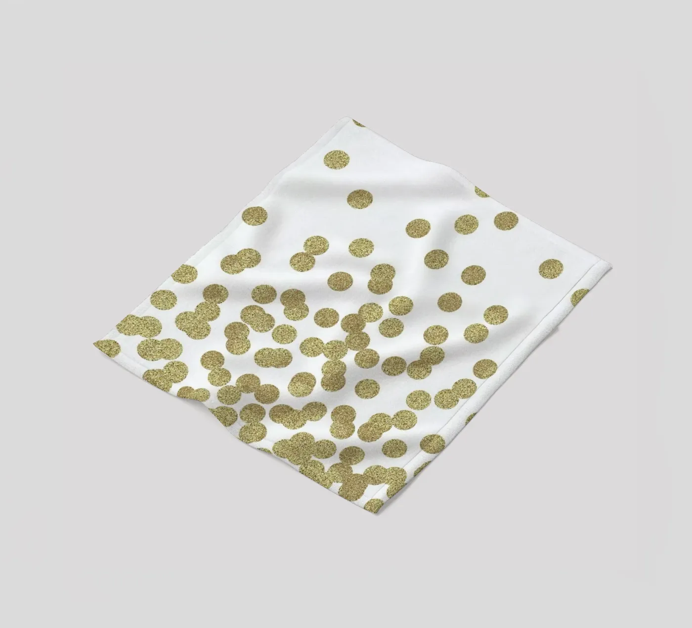 Gold Glitter Fleecedecke von Charlotte Winter