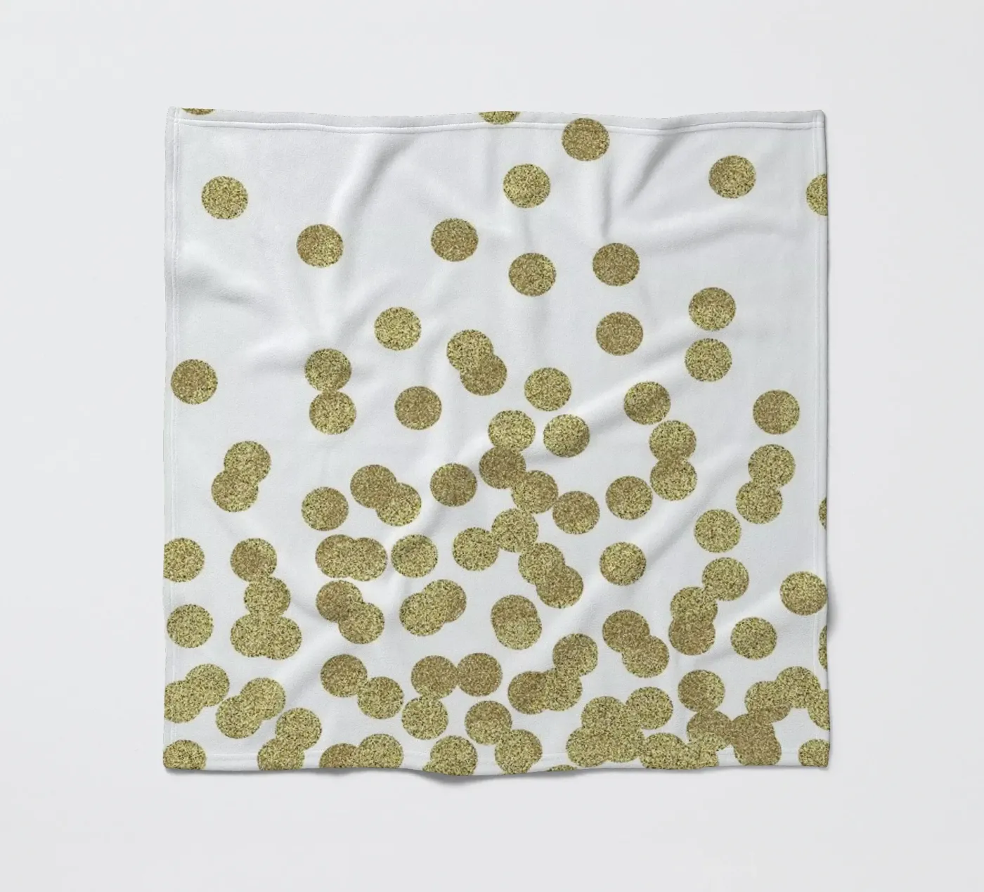 Gold Glitter Fleecedecke von Charlotte Winter