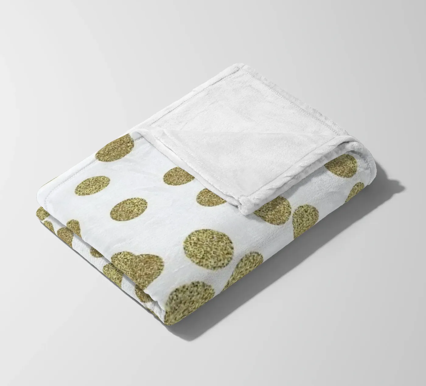 Gold Glitter Fleecedecke von Charlotte Winter