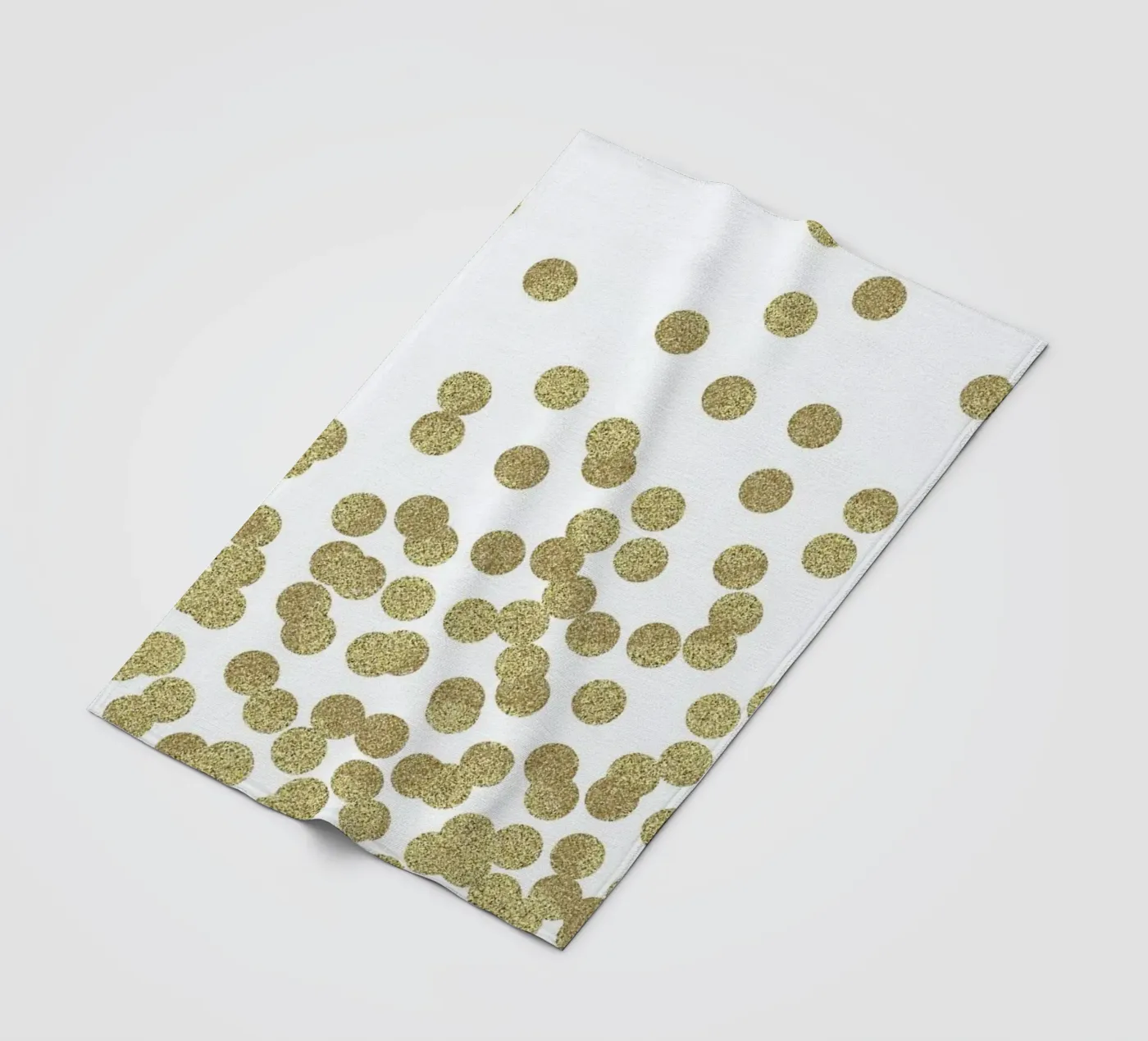 Gold Glitter Fleecedecke von Charlotte Winter