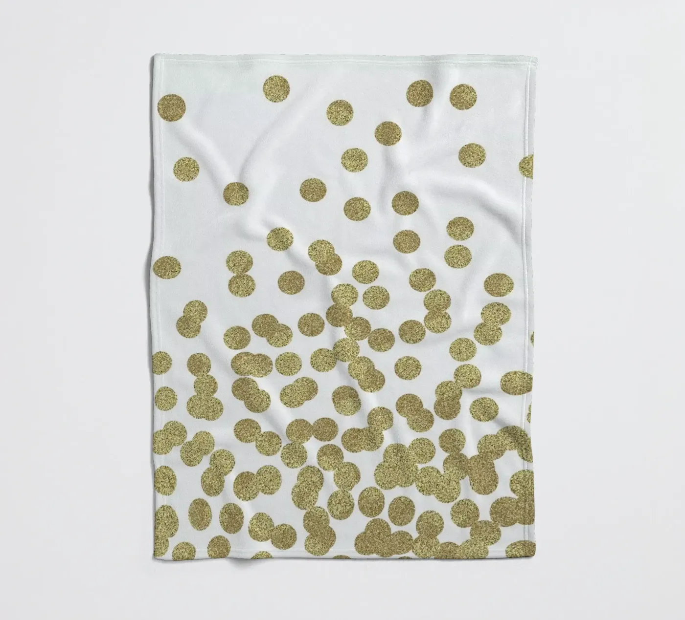 Gold Glitter Fleecedecke von Charlotte Winter