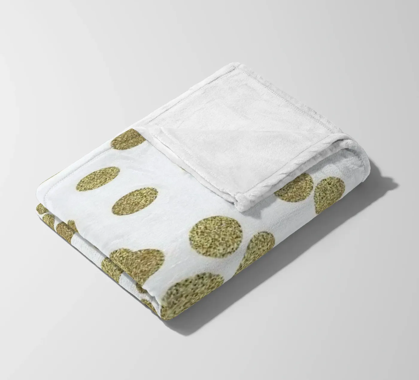 Gold Glitter Fleecedecke von Charlotte Winter