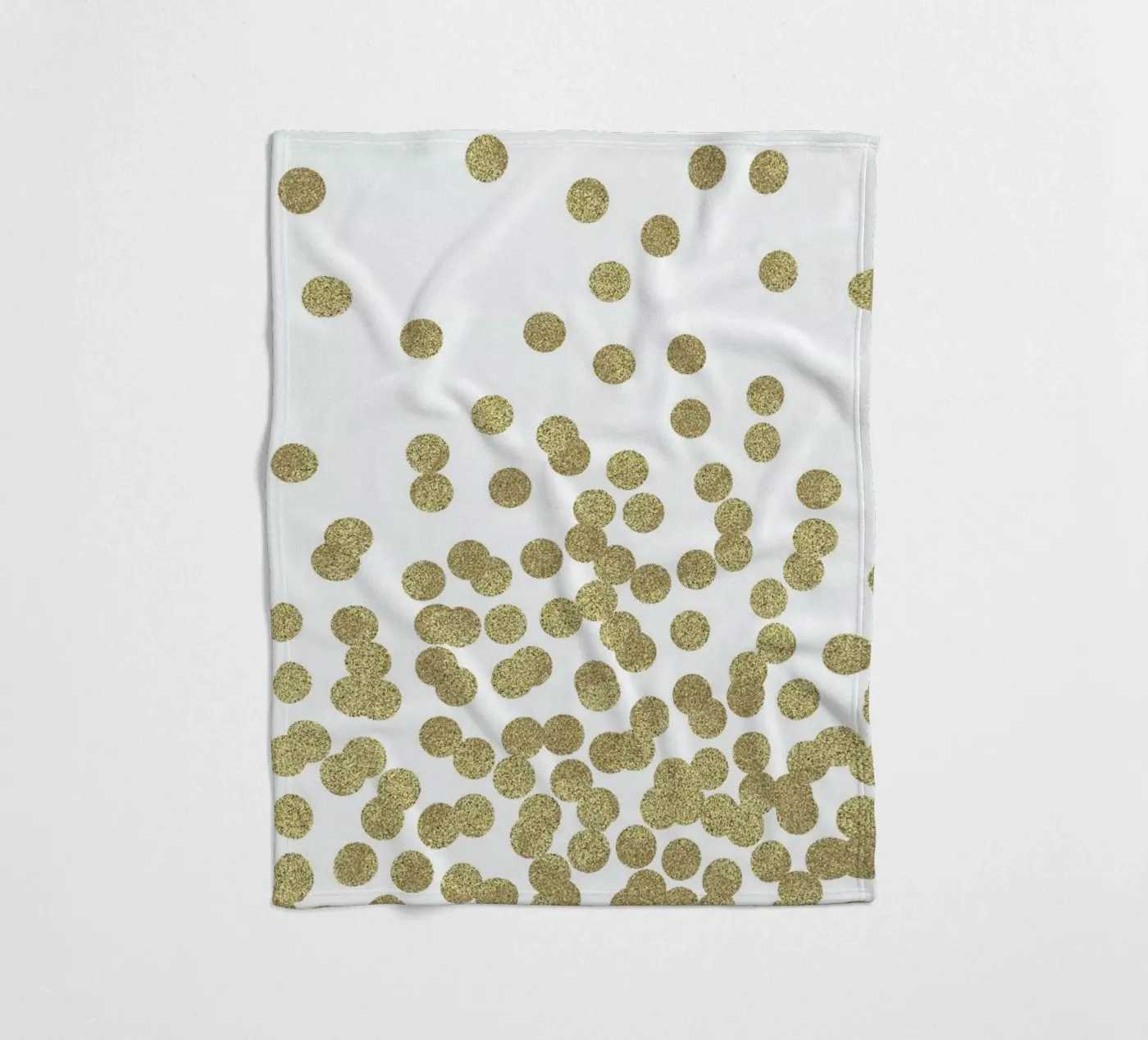 Gold Glitter Fleecedecke von Charlotte Winter