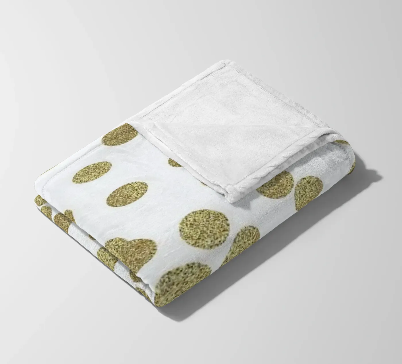 Gold Glitter Fleecedecke von Charlotte Winter