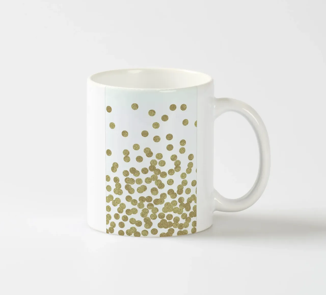 Gold Glitter Keramik Tasse von Charlotte Winter