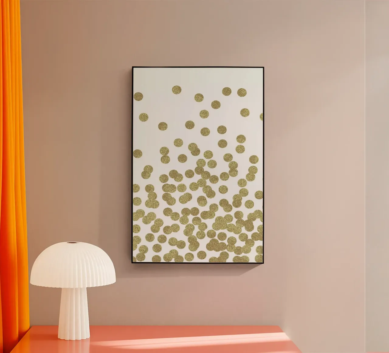 Gold Glitter plexiglass da Charlotte Winter