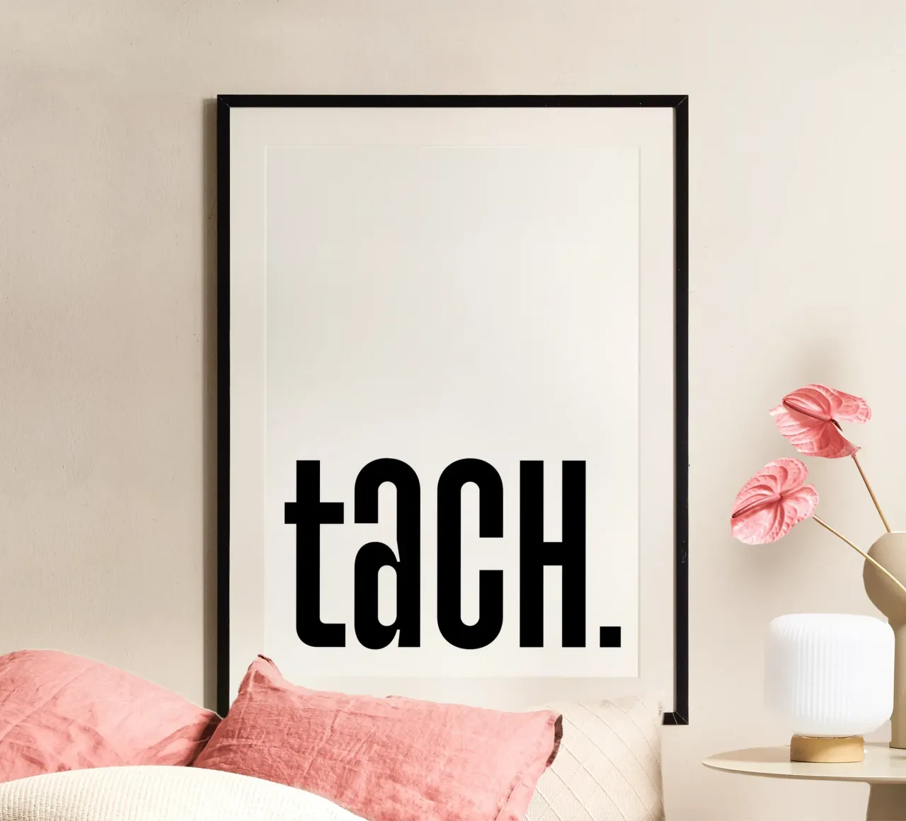 Tach poster con telaio in alluminio da BAINAI QUOTES