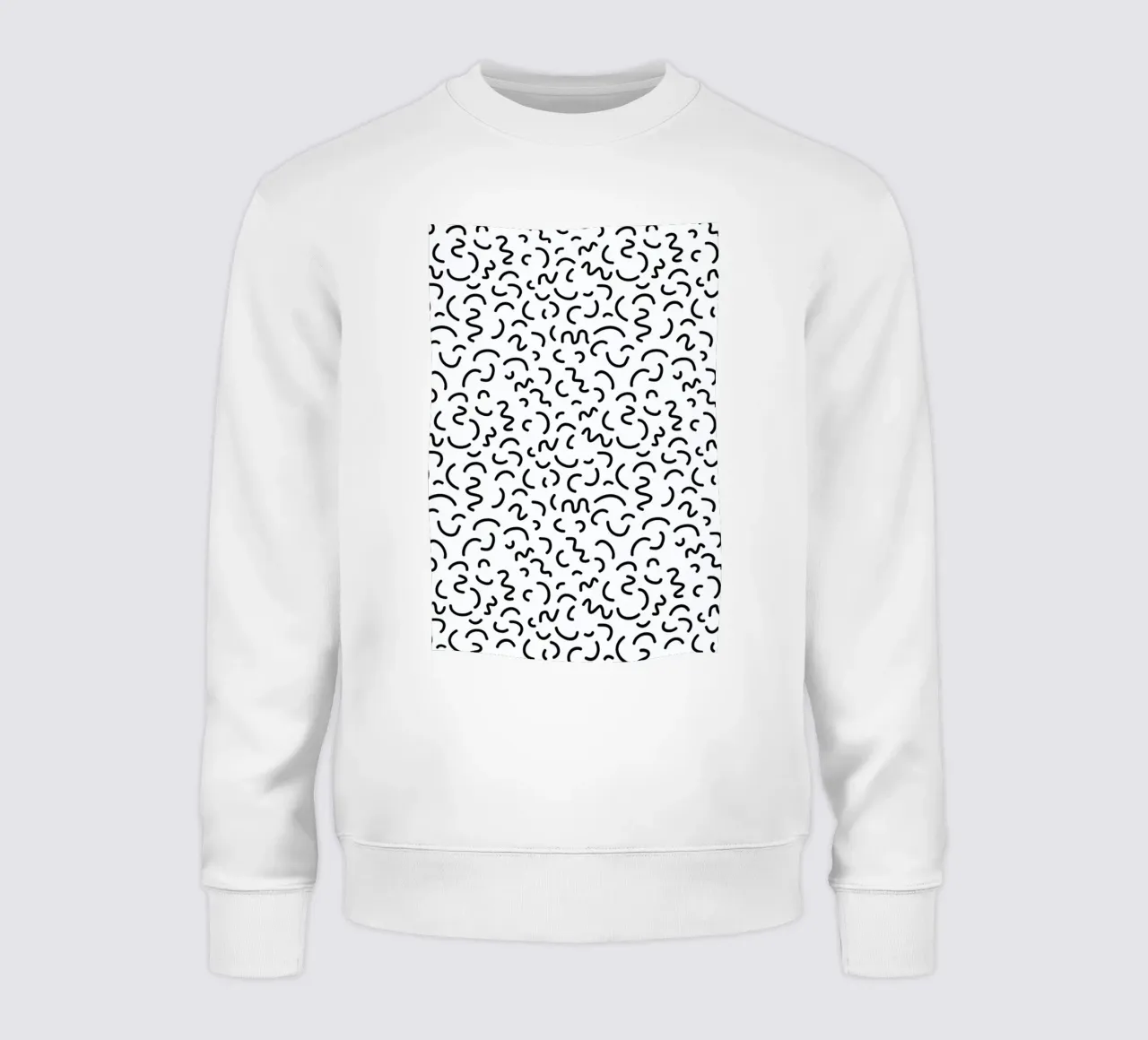 Memphis Squiggle sweatshirt by Charlotte Winter
