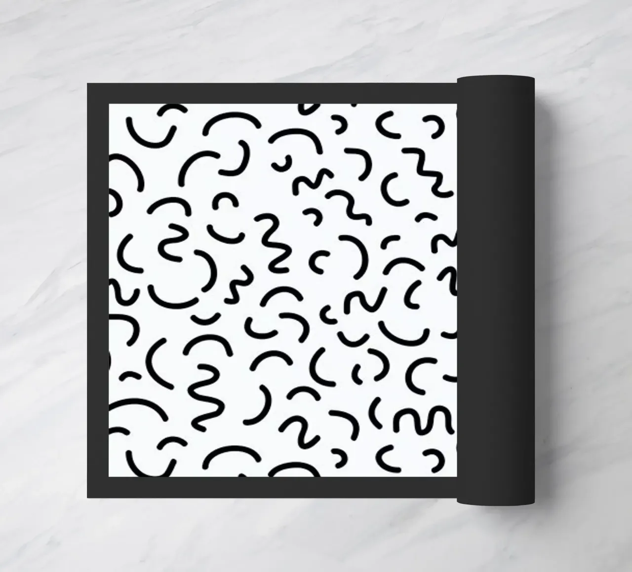 Memphis Squiggle deurmat van Charlotte Winter