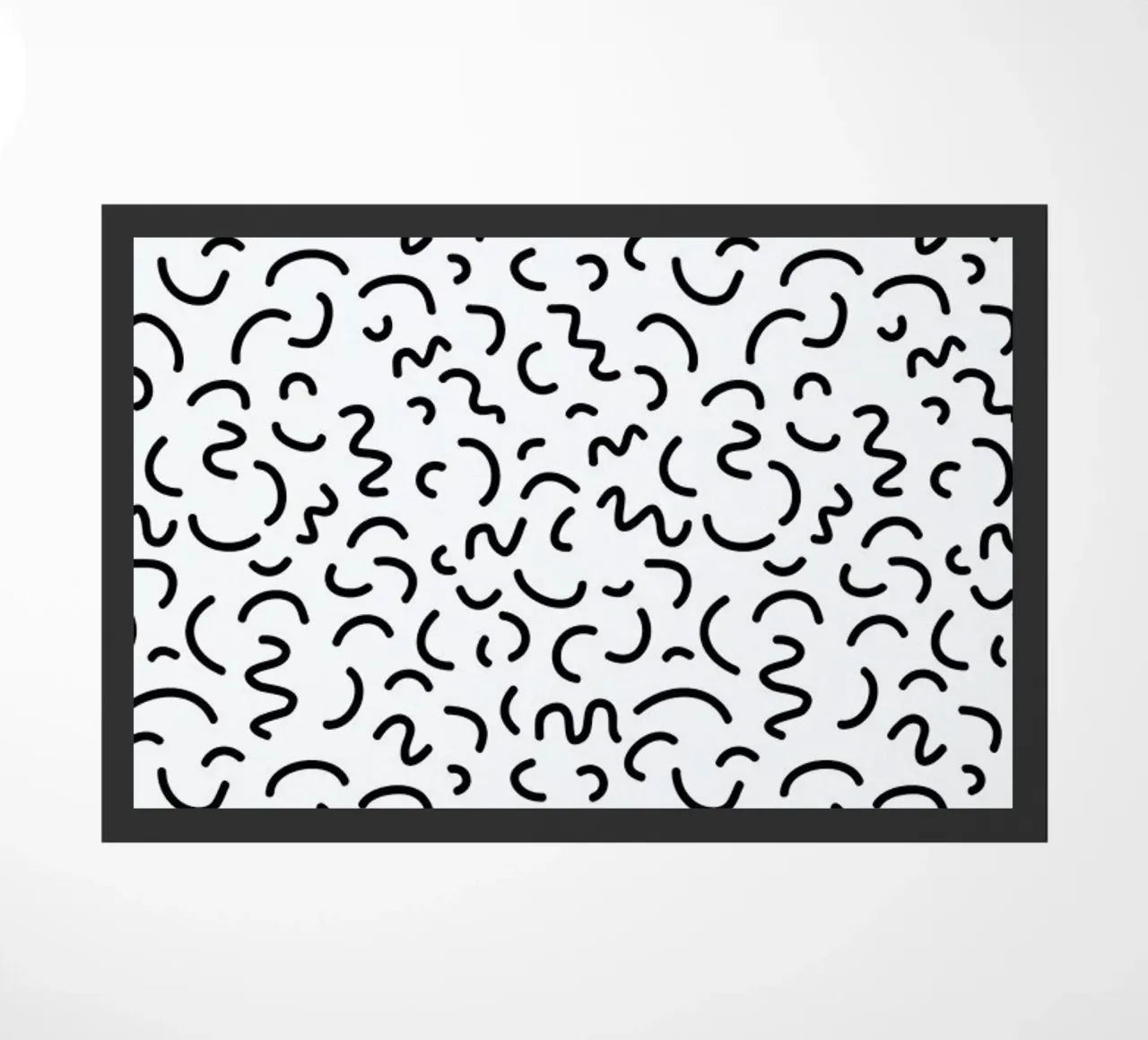 Memphis Squiggle deurmat van Charlotte Winter