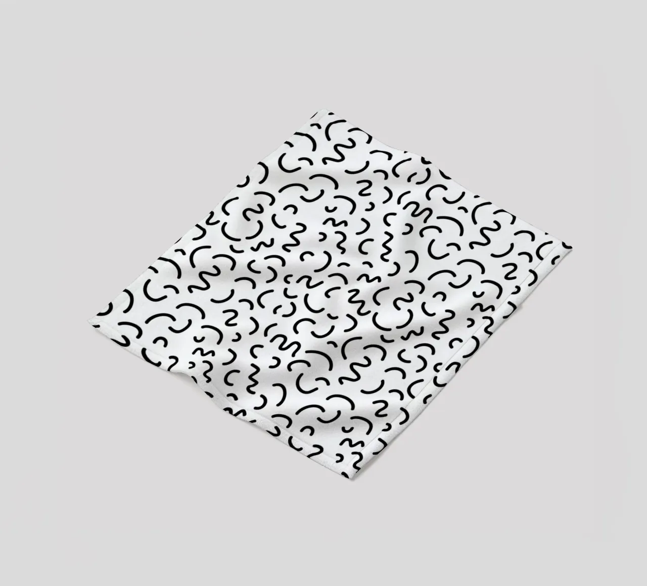 Memphis Squiggle coperta in pile da Charlotte Winter