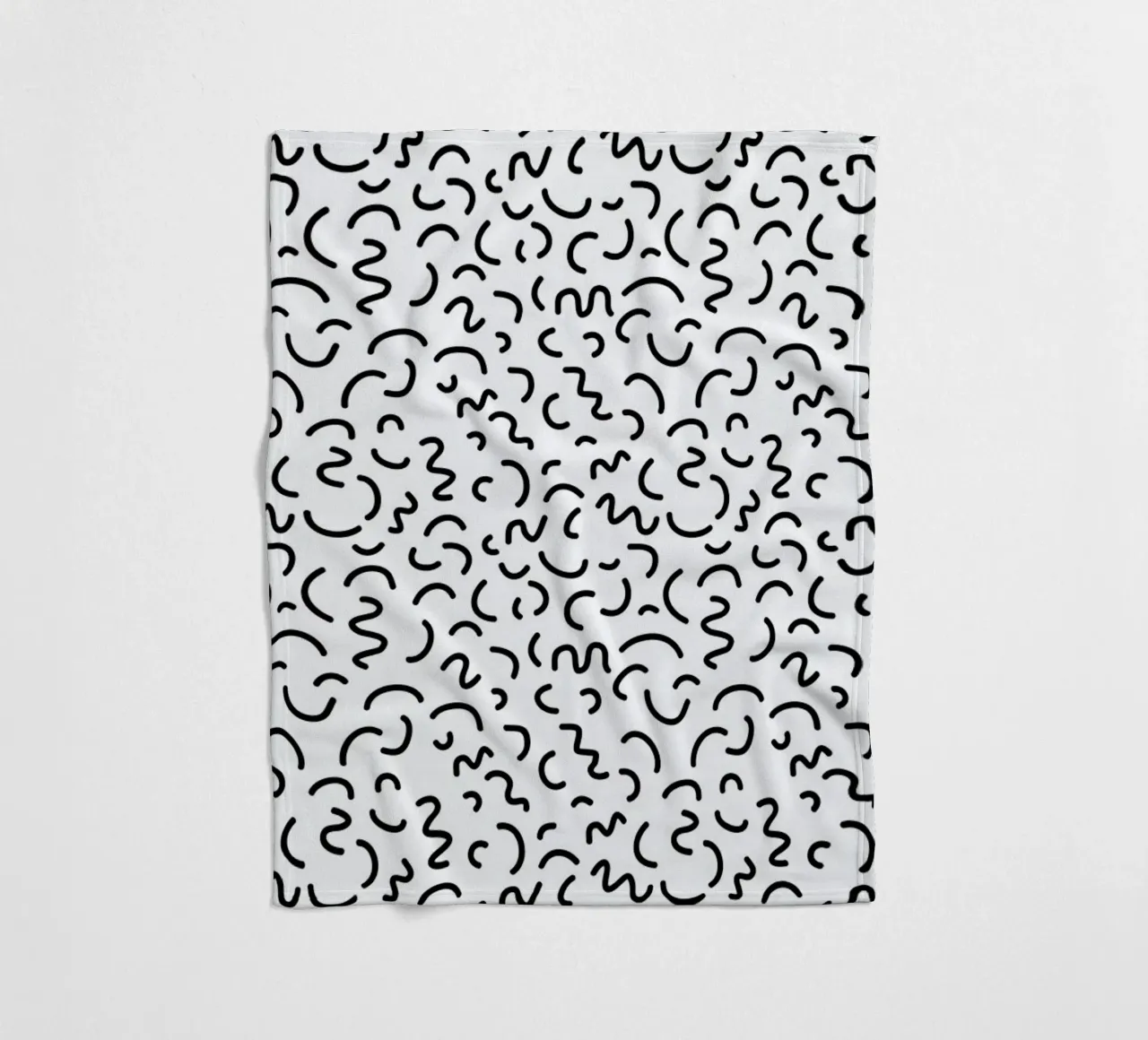 Memphis Squiggle coperta in pile da Charlotte Winter