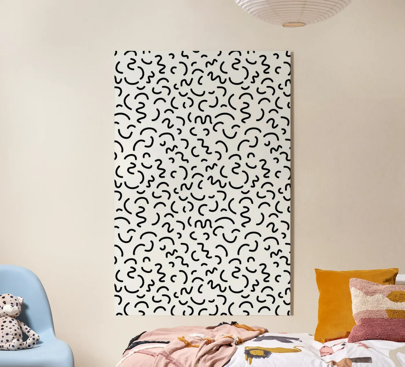 Memphis Squiggle plexiglas de Charlotte Winter