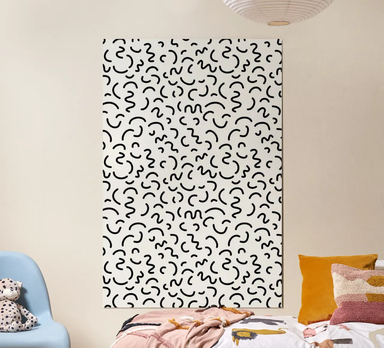 Memphis Squiggle poster da Charlotte Winter