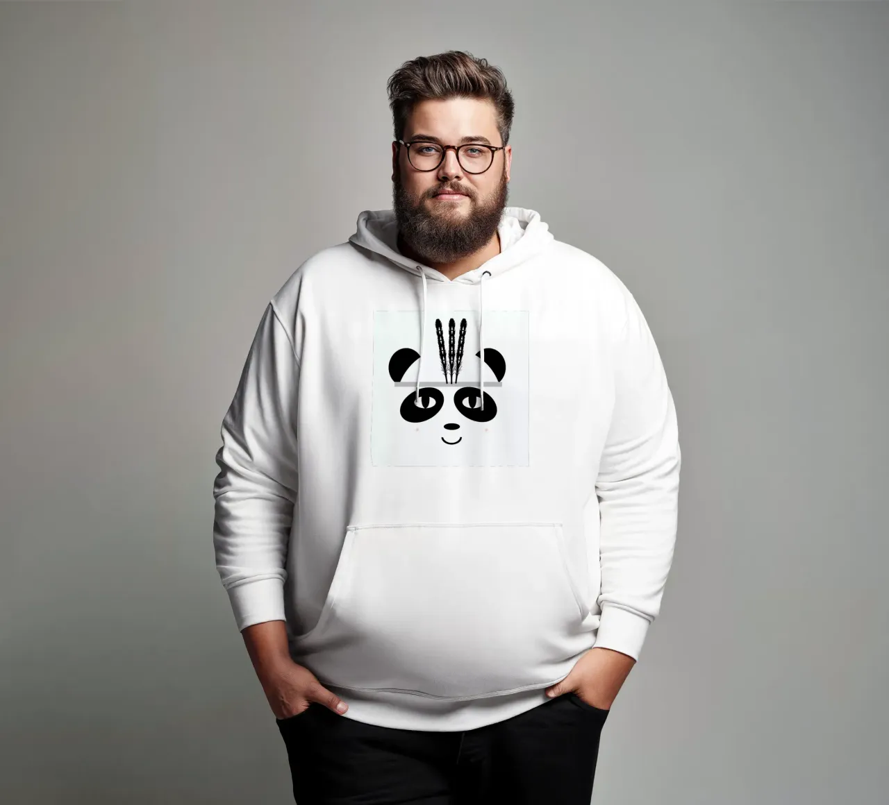 Panda felpa con cappuccio da Charlotte Winter