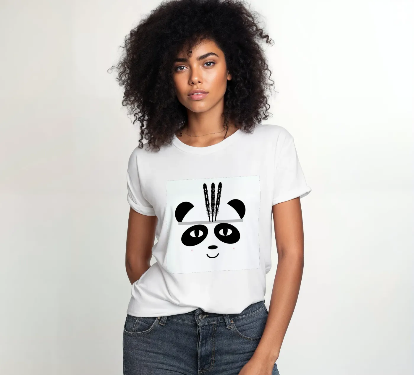 Panda t-shirt da donna da Charlotte Winter