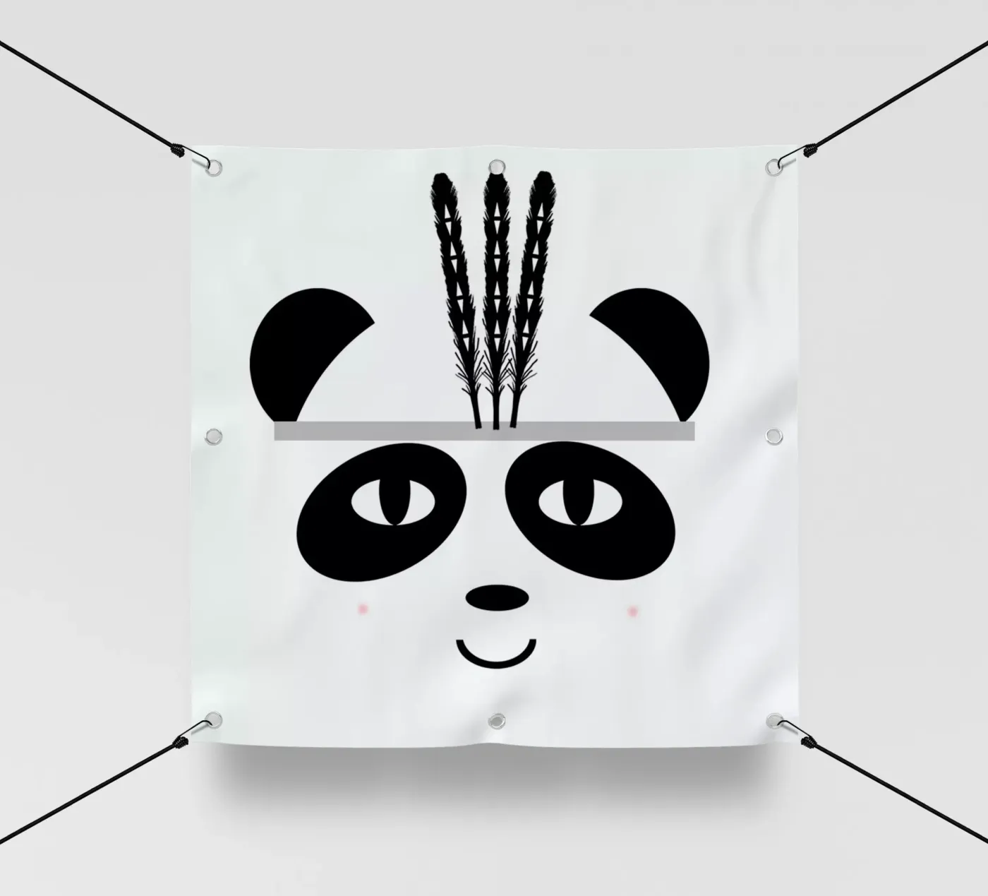 Panda telo in pvc da Charlotte Winter