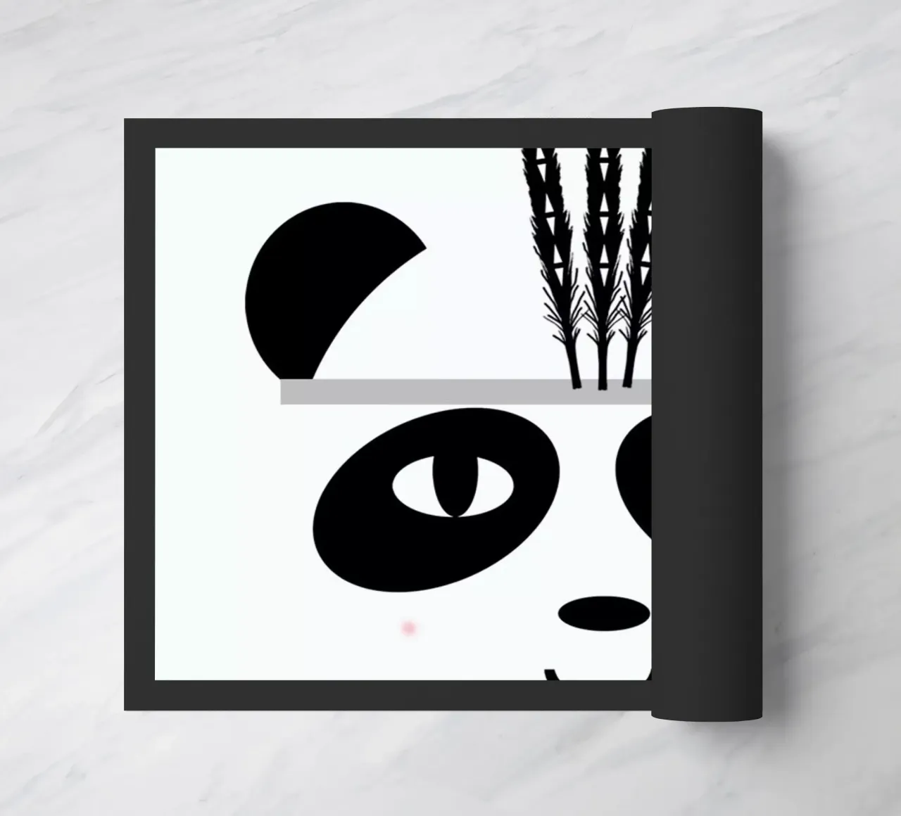 Panda doormat by Charlotte Winter