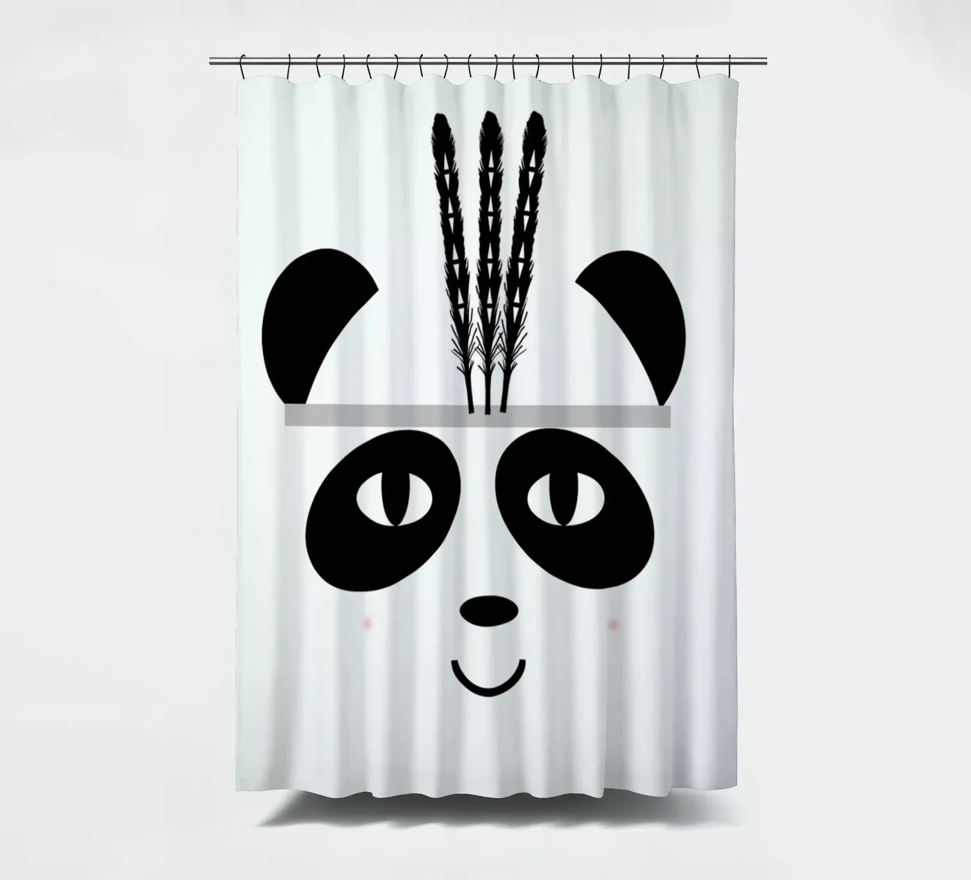 Panda Duschvorhang von Charlotte Winter