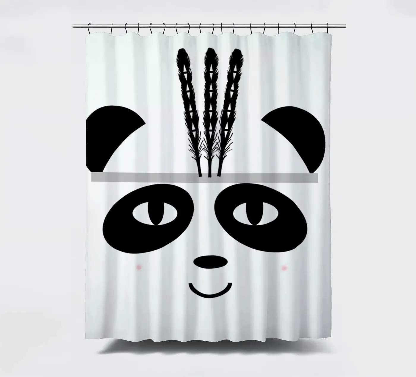 Panda Duschvorhang von Charlotte Winter