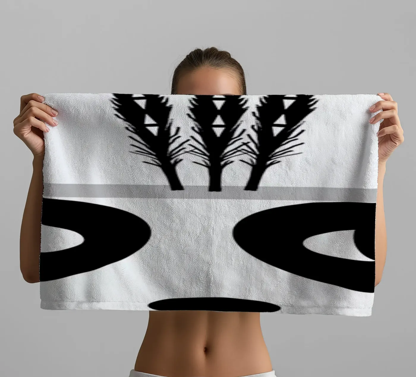 Panda badhanddoek van Charlotte Winter