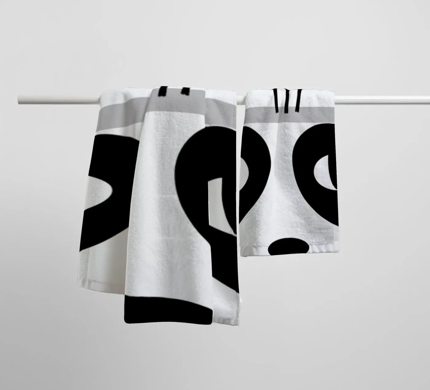 Panda badhanddoek van Charlotte Winter