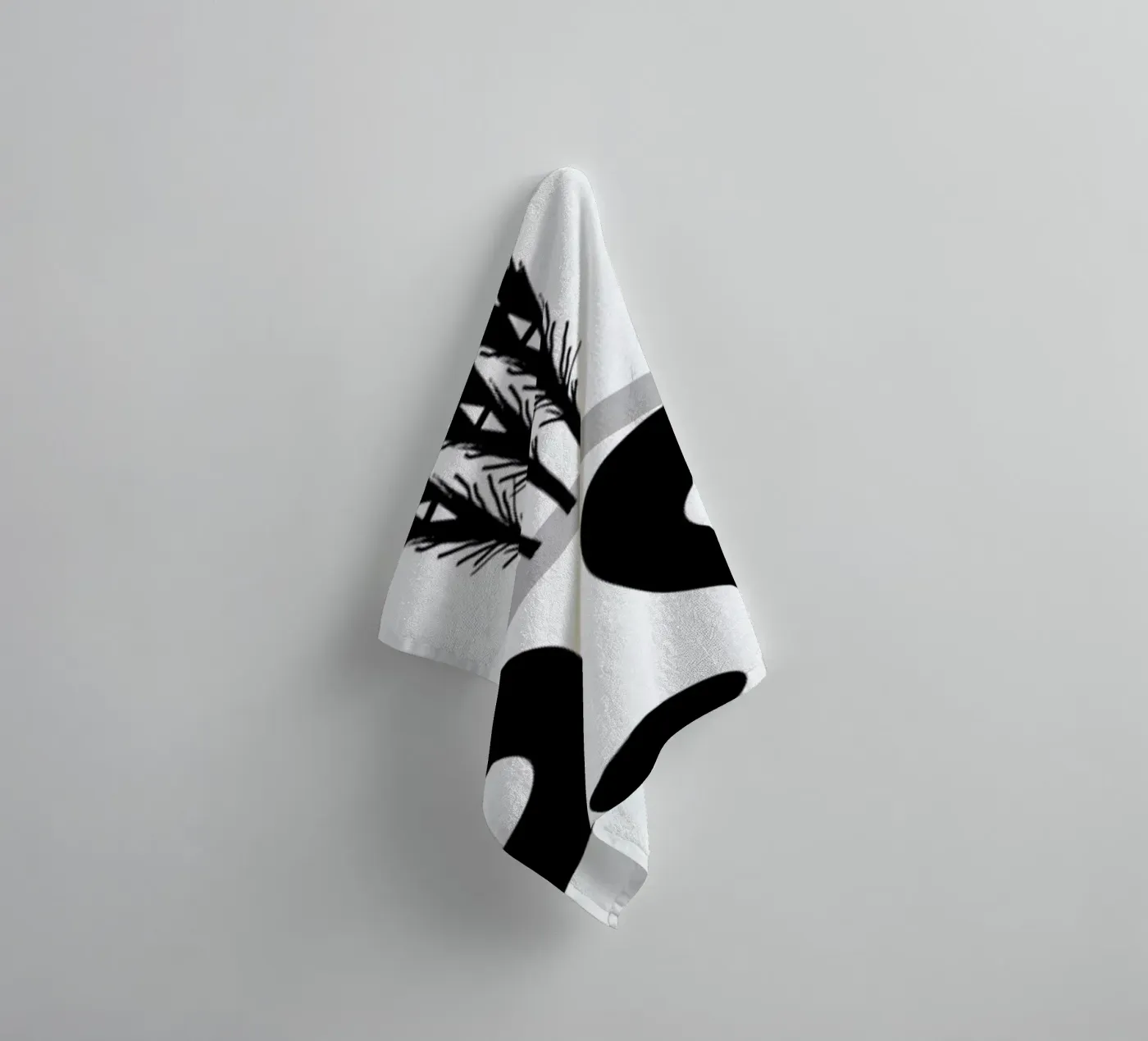 Panda badhanddoek van Charlotte Winter