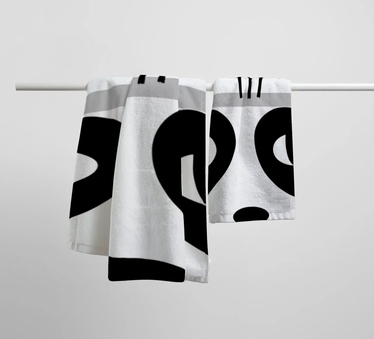 Panda asciugamano da bagno da Charlotte Winter