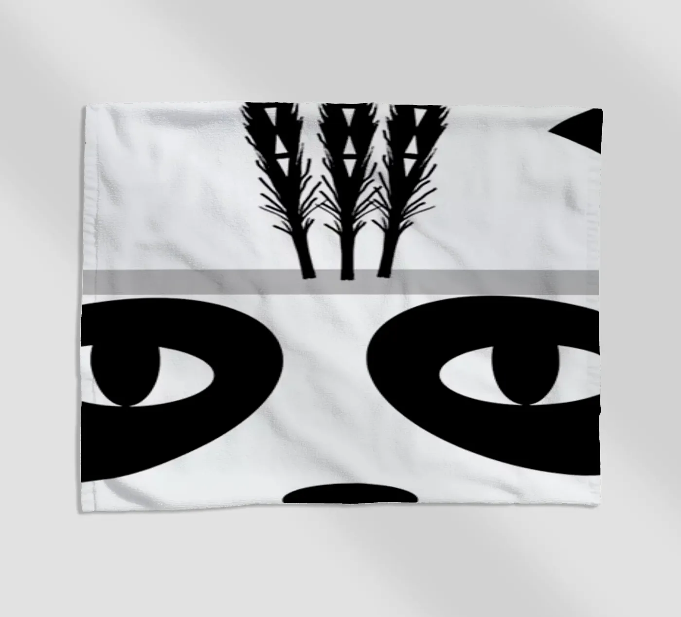 Panda strandhanddoek van Charlotte Winter