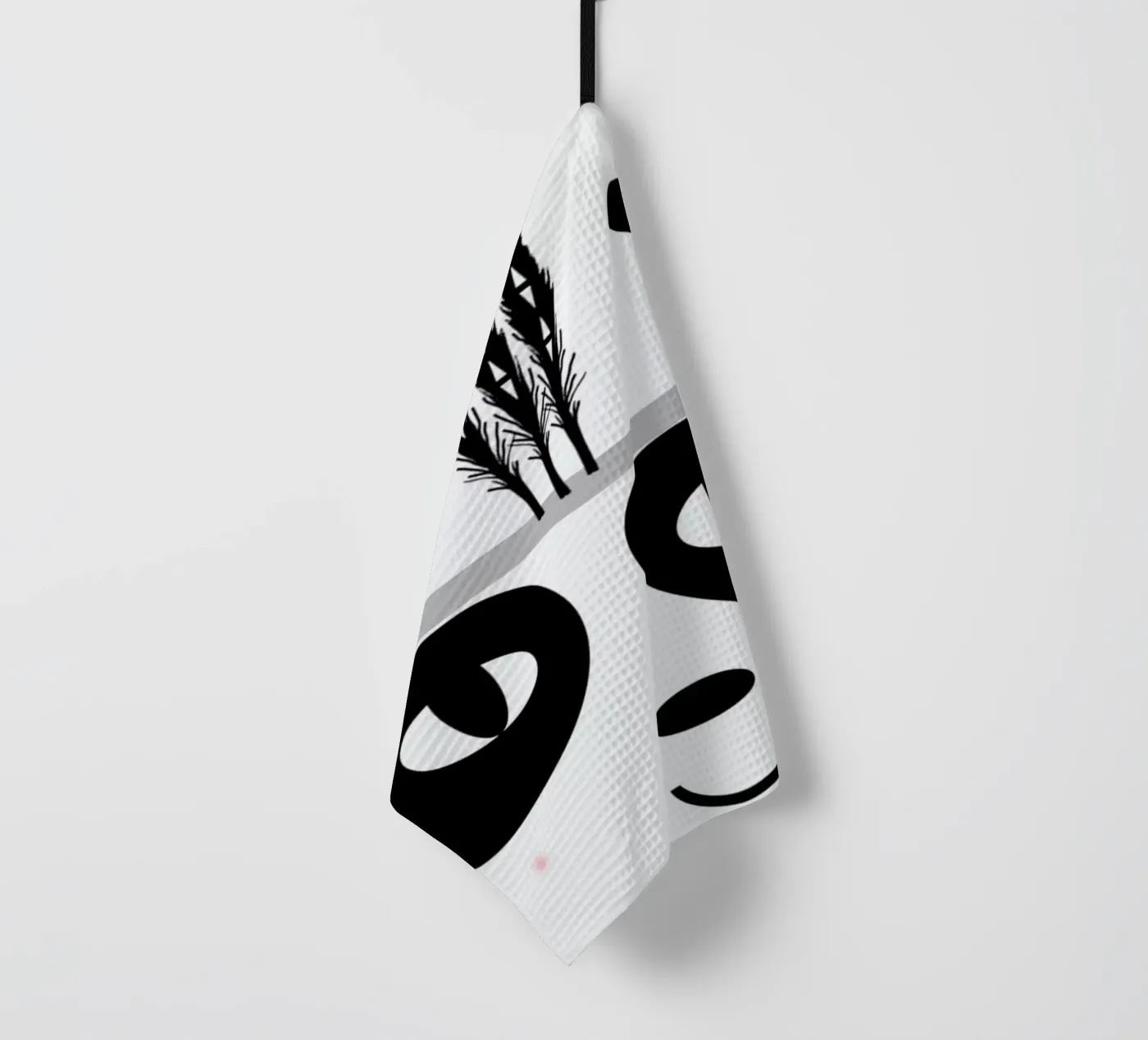 Panda tea towel by Charlotte Winter